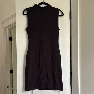French Connection Black Sleeveless Sheath Dress